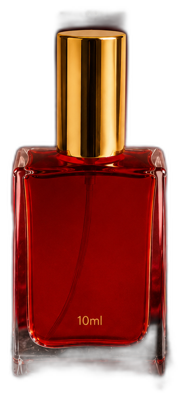 Frasco do perfume edição vermelha